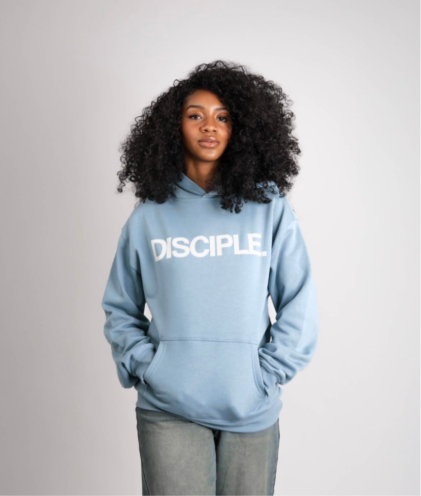 DISCIPLE. Hoodie (Carolina Blue)