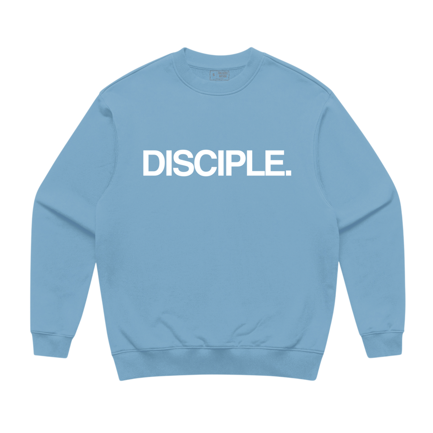 DISCIPLE. Crewneck Sweater (Bulldog Blue)