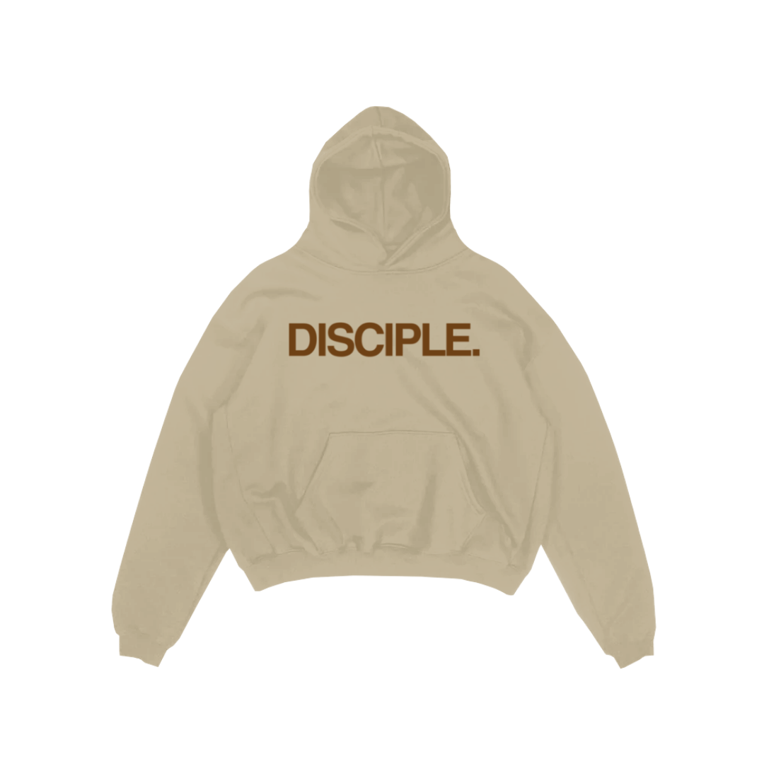 DISCIPLE. Hoodie (Tan/Brown)