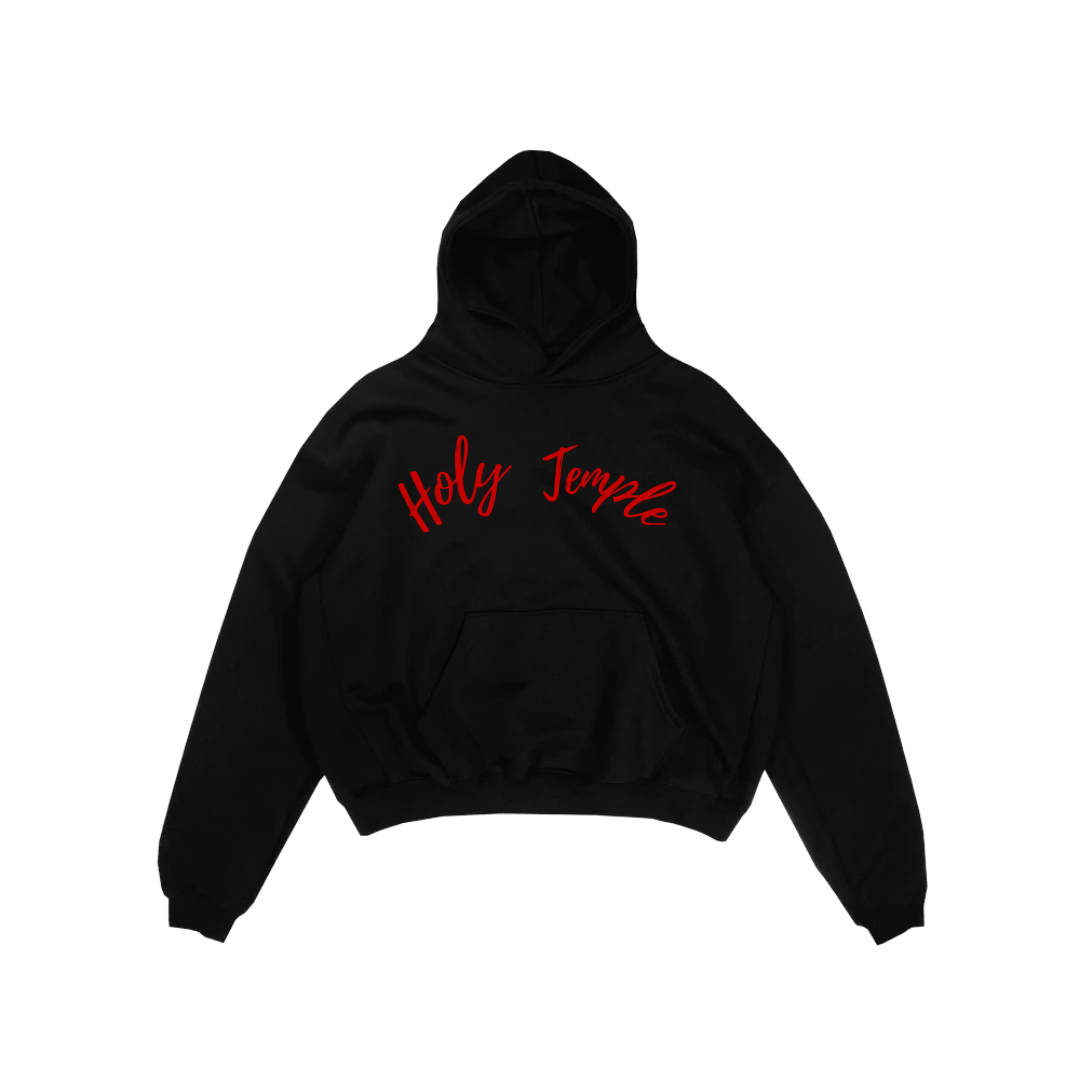 Holy Temple Hoodie (Blk/Red)
