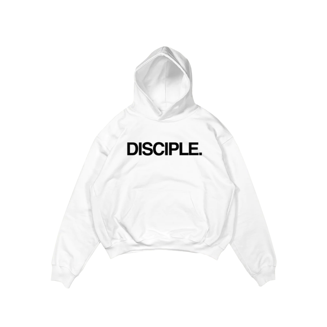 DISCIPLE. Hoodie (White/Blk)