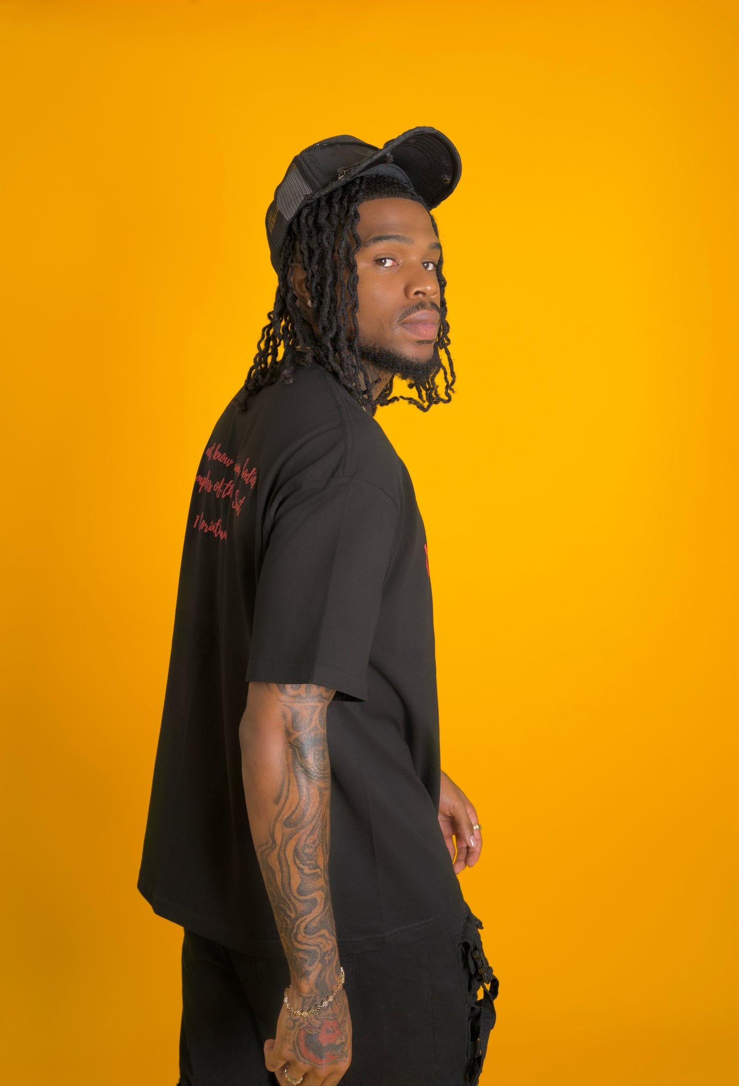 Holy Temple Tee (Black/Red)