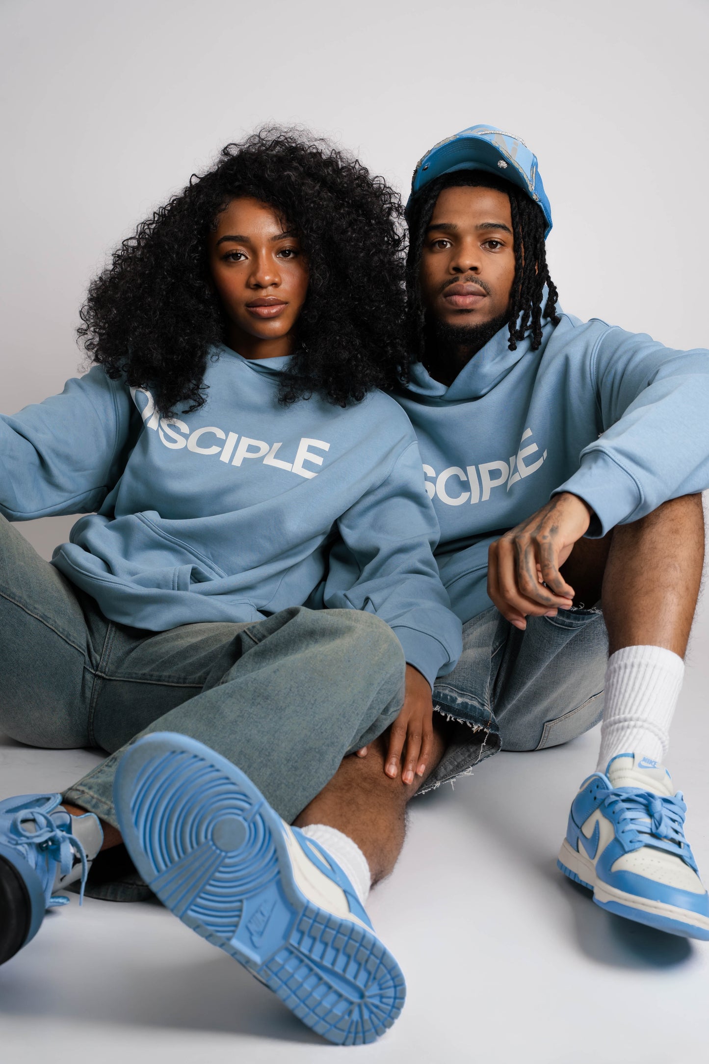 DISCIPLE. Hoodie (Carolina Blue)