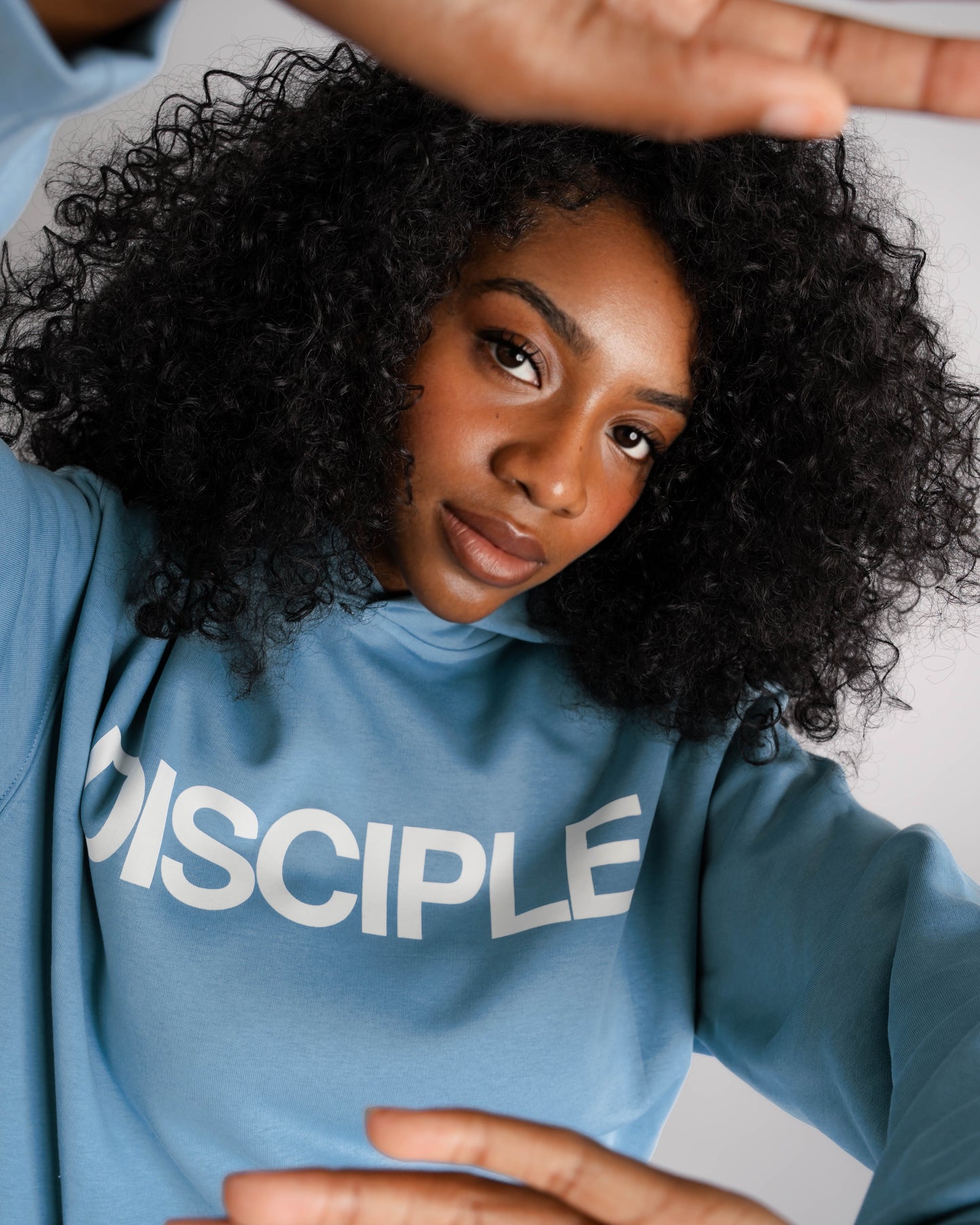 DISCIPLE. Hoodie (Carolina Blue)