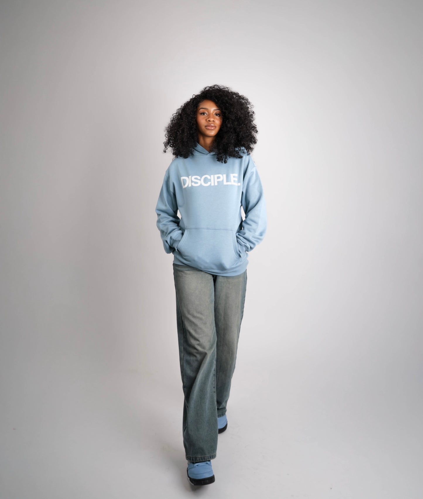 DISCIPLE. Hoodie (Carolina Blue)