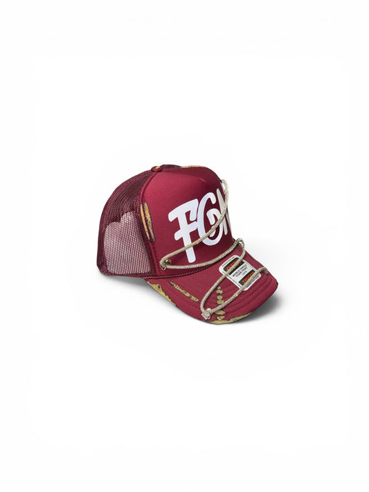 FGN x Burgundy Trucker Hat