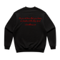 Holy Temple Crewneck Sweater (Blk/Red)