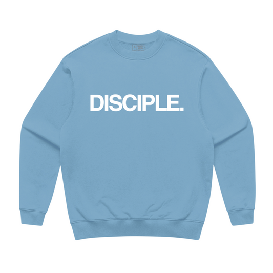 DISCIPLE. Crewneck Sweater (Bulldog Blue)