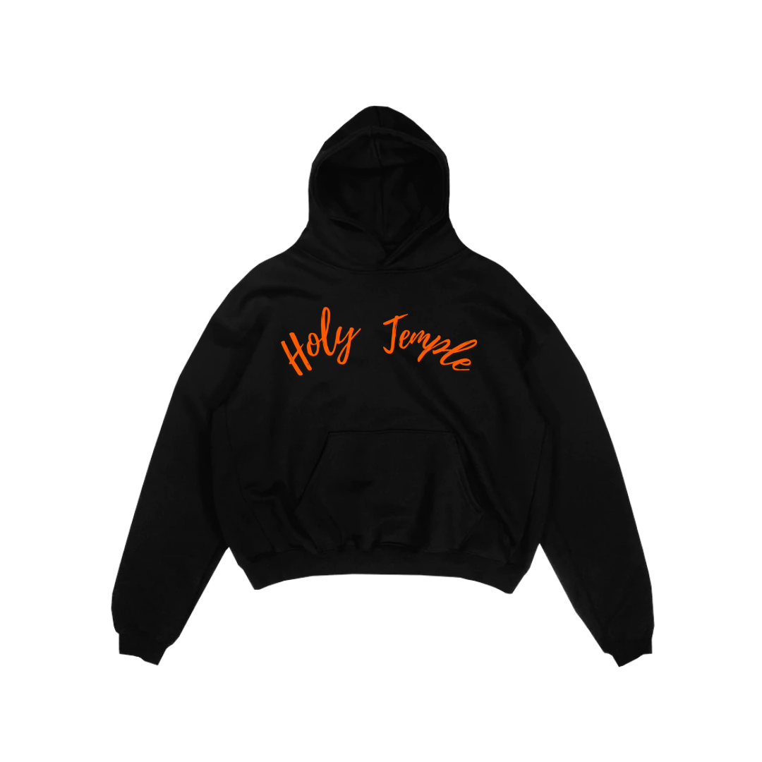 Holy Temple Hoodie (Blk/Org)