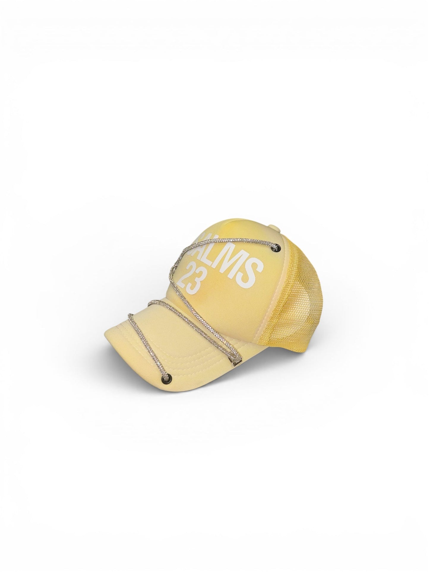 Psalms 23 Garment Dyed Yellow Trucker Hat