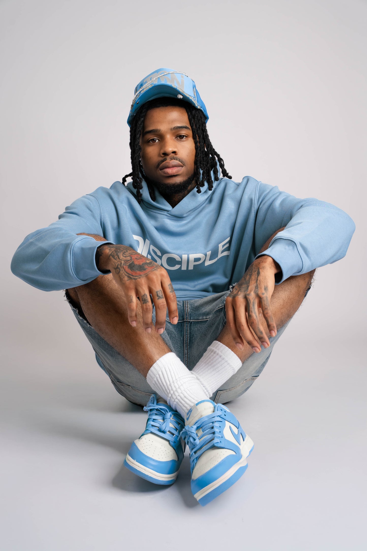 DISCIPLE. Hoodie (Carolina Blue)