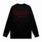 Holy Temple Long Sleeve Tee (Blk/Red)