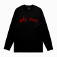 Holy Temple Long Sleeve Tee (Blk/Red)